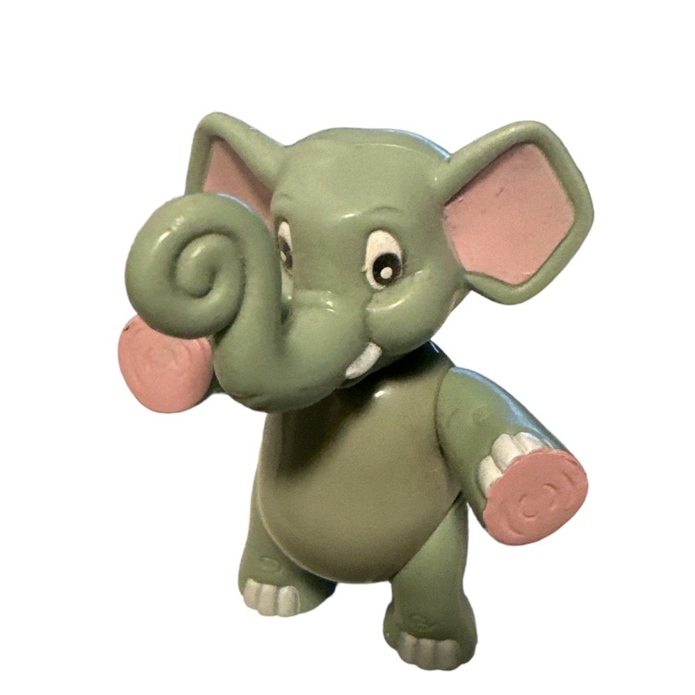 Happy Elephant Toy, Moving limbs, RainForest Cafe animal figure, collectible
